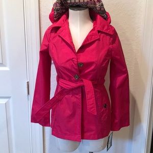NWT Girls London Fog Water Resistant Trench Coat